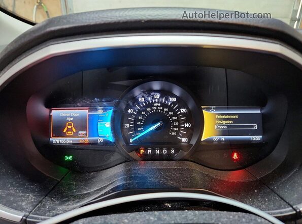 2FMPK4J97LBA10178 2020 FORD EDGE Silver Вид щитка приладів
