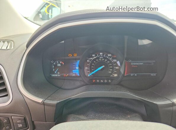 2FMPK4J97LBA20080 2020 FORD EDGE White Instrument cluster view