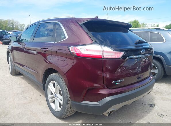 2FMPK4J97LBA46405 2020 FORD EDGE Темно-бордовый Задняя левая четверть