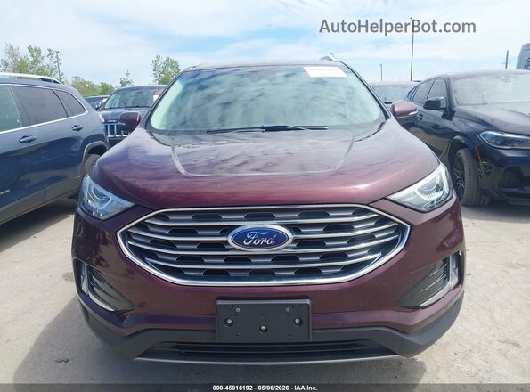 2FMPK4J97LBA46405 2020 FORD EDGE Темно-бордовый Вид щитка приборов