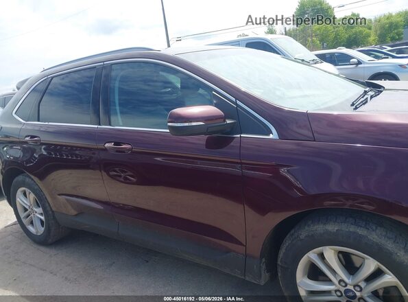 2FMPK4J97LBA46405 2020 FORD EDGE Темно-бордовый Вид задней части салона