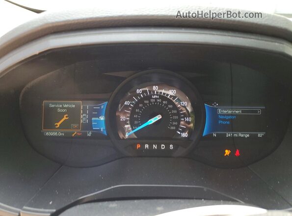2FMPK4J97NBA44625 2022 FORD EDGE Серебряный Вид щитка приборов