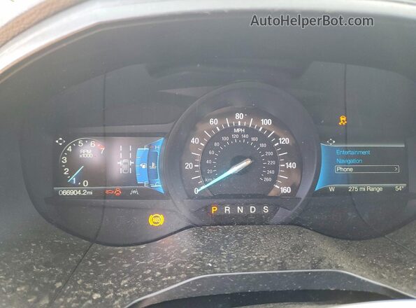 2FMPK4J97RBA71295 2024 FORD EDGE Silver ხელსაწყოთა პანელის ხედი