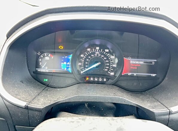 2FMPK4J98GBC26269 2016 FORD EDGE Gray Widok deski rozdzielczej
