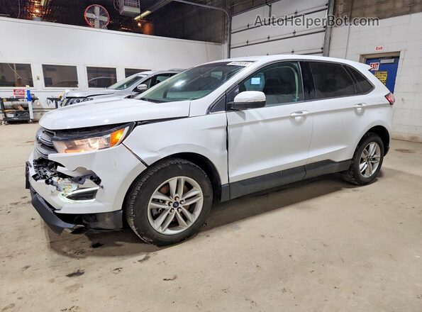 2FMPK4J98HBB82050 2017 FORD EDGE White Vista tres cuartos delantera izquierda