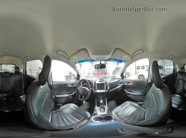 2FMPK4J98HBB82050 2017 FORD EDGE White Vista interior de 360 grados