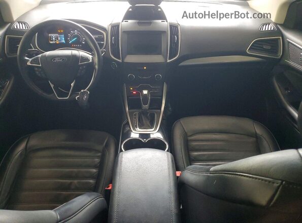 2FMPK4J98JBB64248 2018 FORD EDGE Blue Widok deski rozdzielczej