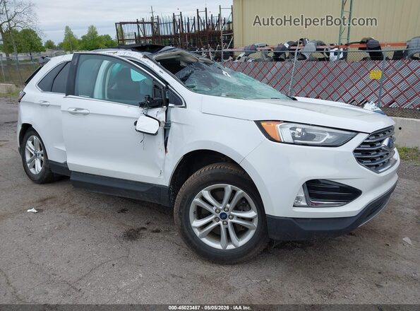 2FMPK4J98KBC00652 2019 FORD EDGE White Rear interior view