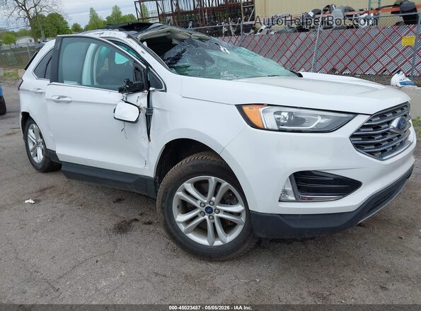 2FMPK4J98KBC00652 2019 FORD EDGE White Front right