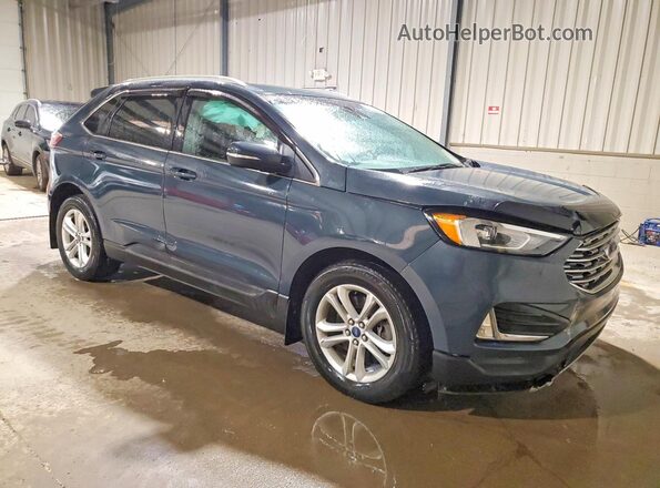 2FMPK4J98KBC59281 2019 FORD EDGE Синий Передняя правая четверть