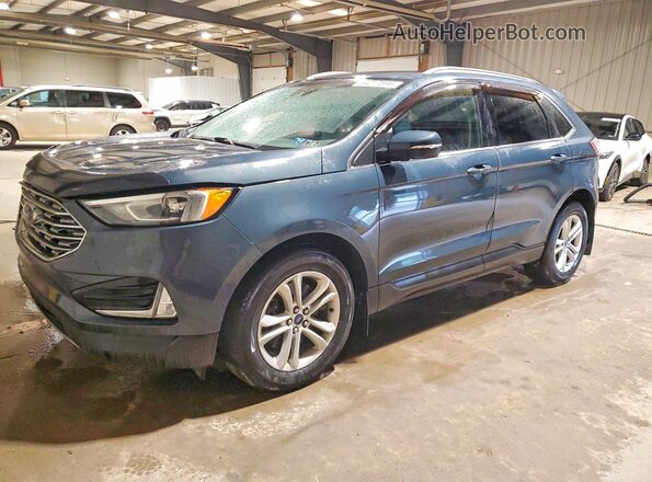 2FMPK4J98KBC59281 2019 FORD EDGE Синий Передняя левая четверть