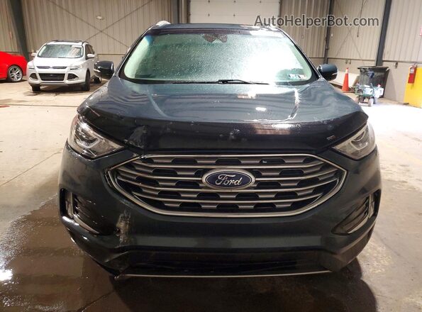 2FMPK4J98KBC59281 2019 FORD EDGE Синий Вид спереди