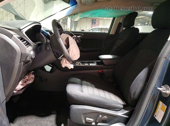 2FMPK4J98KBC59281 2019 FORD EDGE Синий Вид салона спереди