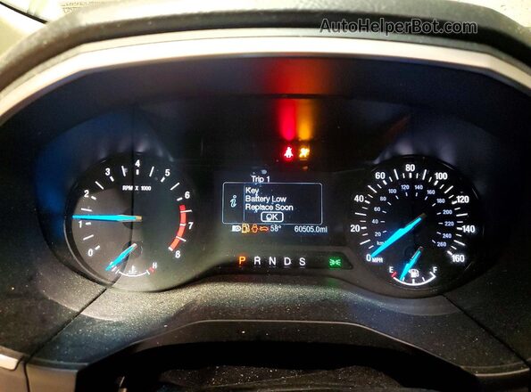 2FMPK4J98KBC59281 2019 FORD EDGE Синий Вид щитка приборов