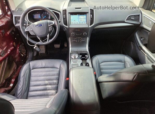 2FMPK4J98LBA69840 2020 FORD EDGE Purple Вид панелі приладів