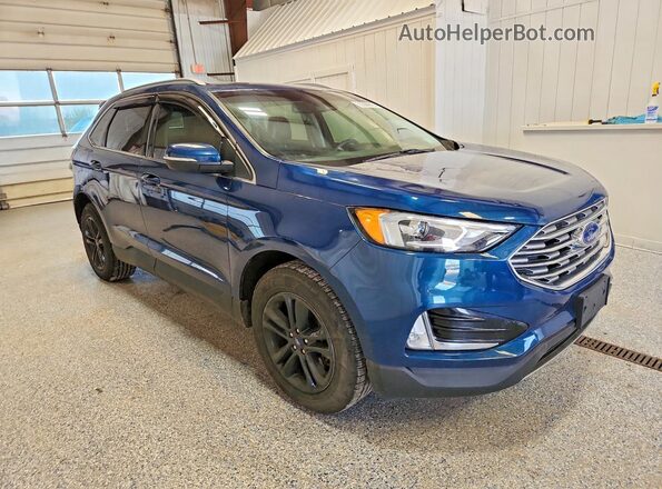 2FMPK4J98LBA97072 2020 FORD EDGE Blue Przód prawy