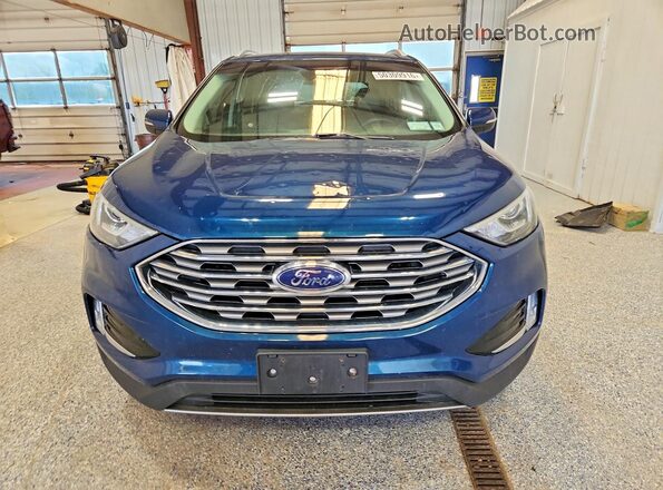 2FMPK4J98LBA97072 2020 FORD EDGE Blue Widok z przodu
