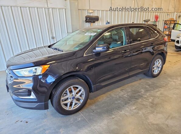 2FMPK4J98NBA13688 2022 FORD EDGE Черный Передняя левая четверть