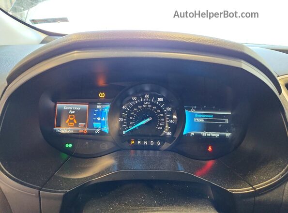 2FMPK4J98NBA13688 2022 FORD EDGE Черный Вид щитка приборов