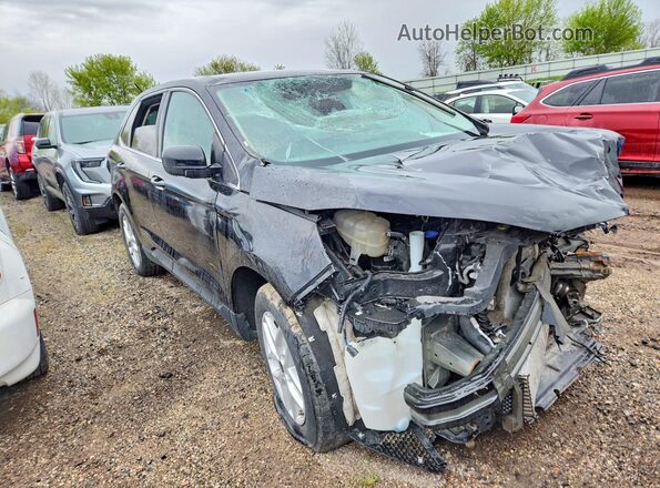2FMPK4J98RBA71175 2024 FORD EDGE Черный Передняя правая четверть