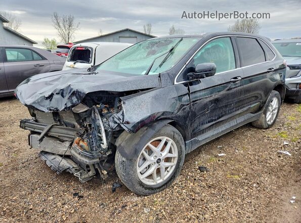 2FMPK4J98RBA71175 2024 FORD EDGE Черный Передняя левая четверть