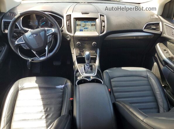 2FMPK4J99HBC59962 2017 FORD EDGE Коричневый Вид панели приборов
