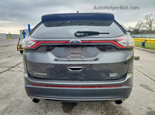 2FMPK4J99JBB52819 2018 FORD EDGE Угольный Вид сзади