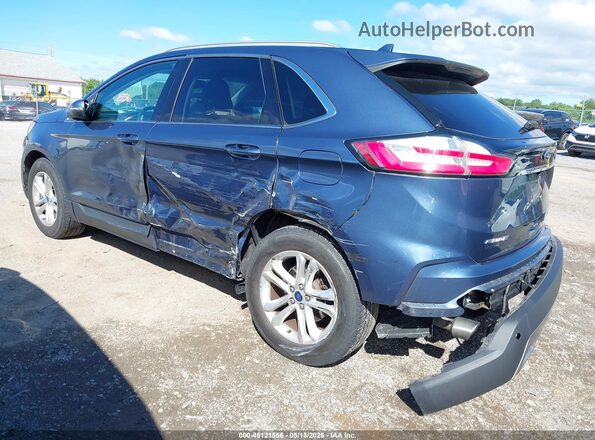 2FMPK4J99KBB03136 2019 FORD EDGE Blue Tył lewy