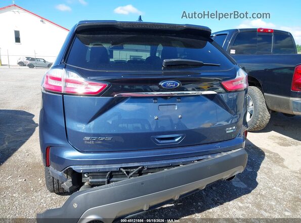 2FMPK4J99KBB03136 2019 FORD EDGE Blue 