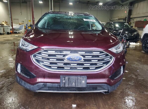 2FMPK4J99KBC24961 2019 FORD EDGE Темно-бордовый Вид спереди