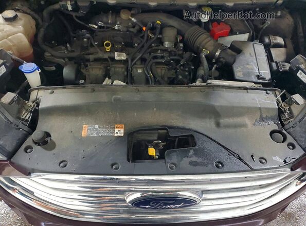2FMPK4J99KBC24961 2019 FORD EDGE Темно-бордовый Вид задней части салона