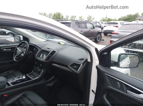 2FMPK4J99KBC33479 2019 FORD EDGE White Widok wnętrza z przodu