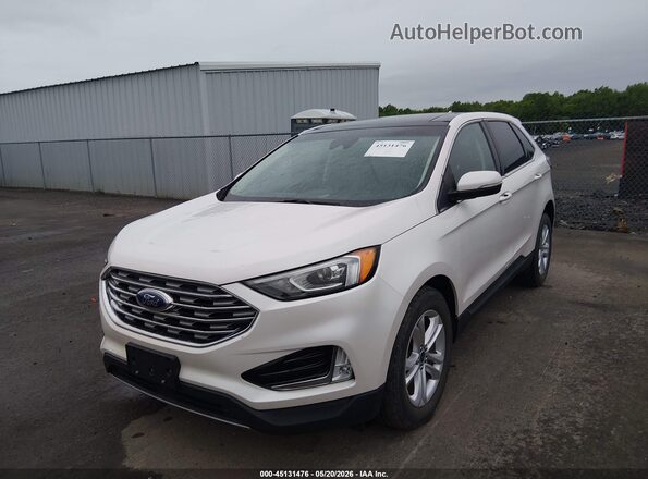 2FMPK4J99KBC33479 2019 FORD EDGE White Przód lewy