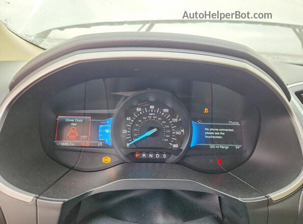 2FMPK4J99MBA17666 2021 FORD EDGE Белый Вид щитка приборов