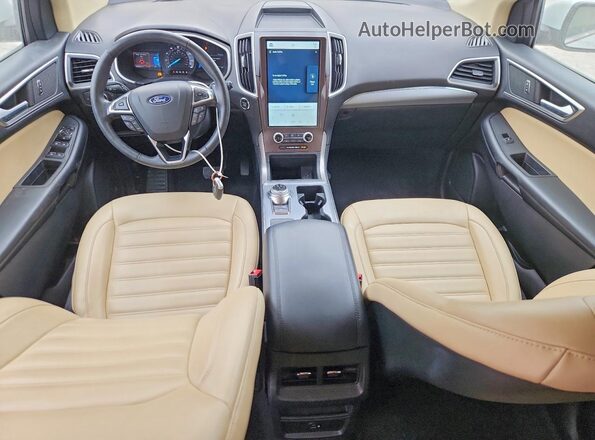 2FMPK4J99MBA17666 2021 FORD EDGE Белый Вид панели приборов