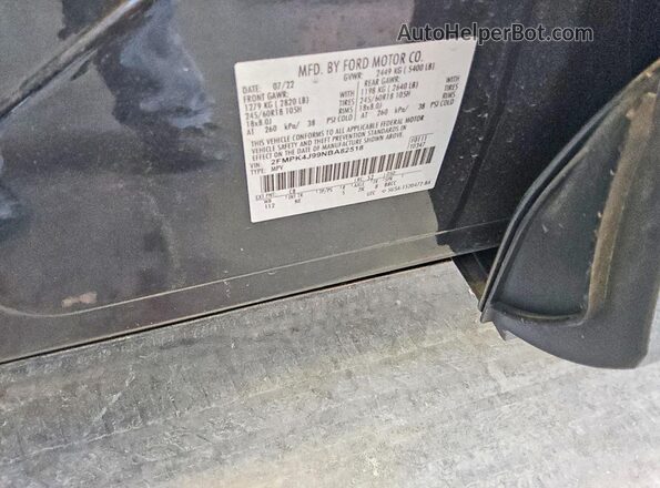 2FMPK4J99NBA82518 2022 FORD EDGE Синий Вид наклейки с VIN-кодом
