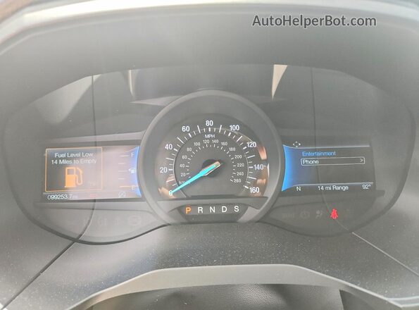 2FMPK4J99RBA03371 2024 FORD EDGE Черный Вид щитка приборов