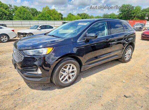2FMPK4J99RBA03371 2024 FORD EDGE Черный Передняя левая четверть