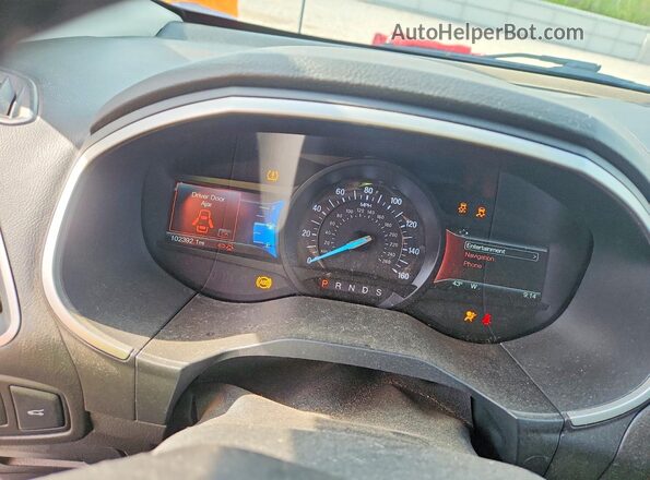 2FMPK4J9XGBB75261 2016 FORD EDGE Белый Вид щитка приборов