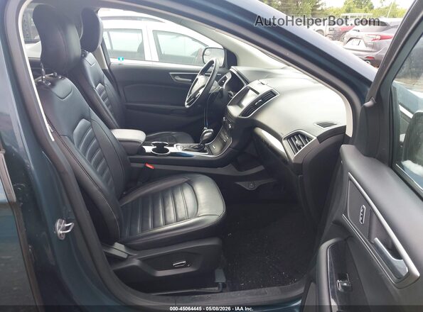 2FMPK4J9XGBC24183 2016 FORD EDGE Blue Вид салону спереду