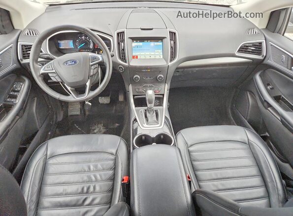 2FMPK4J9XHBC68038 2017 FORD EDGE Синий Вид панели приборов
