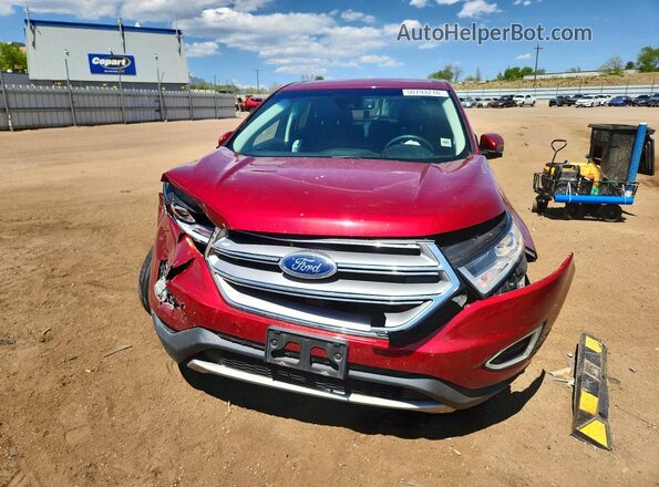 2FMPK4J9XJBC51665 2018 FORD EDGE Red Widok z przodu