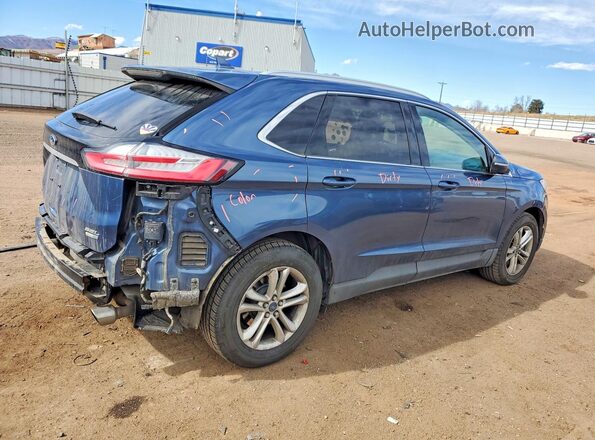 2FMPK4J9XKBB01704 2019 FORD EDGE Синий Задняя правая четверть