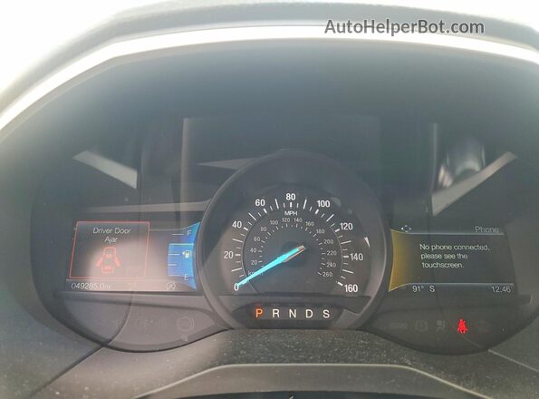 2FMPK4J9XLBA25872 2020 FORD EDGE Black Սարքավորումների վահանակի տեսք