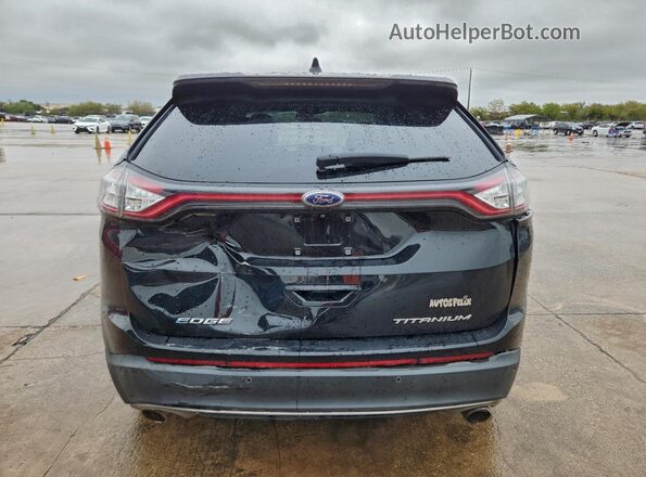 2FMPK4K80HBB43216 2017 FORD EDGE Black Vista trasera