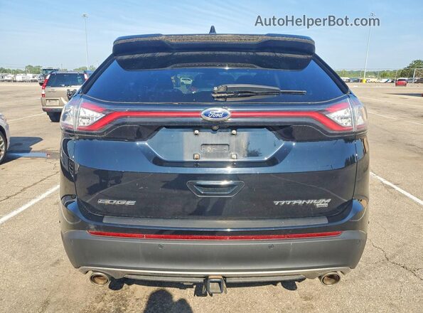 2FMPK4K80HBC61427 2017 FORD EDGE Черный Вид сзади