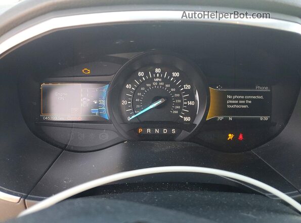 2FMPK4K80HBC61427 2017 FORD EDGE Черный Вид щитка приборов