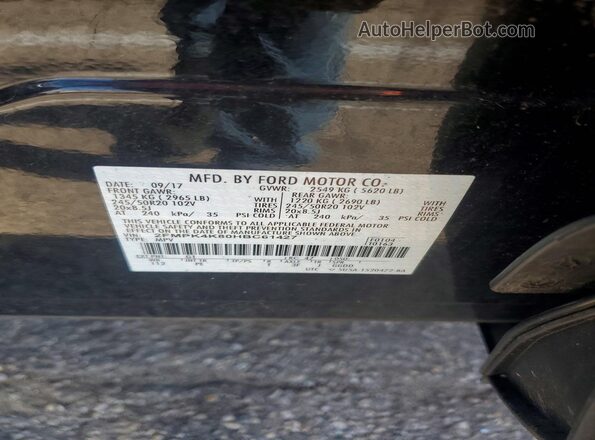 2FMPK4K80HBC61427 2017 FORD EDGE Черный Вид наклейки с VIN-кодом