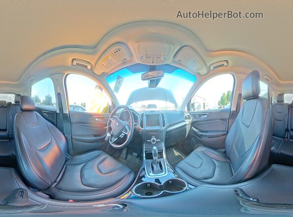 2FMPK4K80HBC61427 2017 FORD EDGE Черный Панорамный вид салона 360°