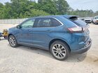 2016 Ford Edge Titanium Синий vin: 2FMPK4K81GBC21498